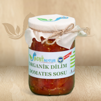 Organik Acı Biberli Dilim Domates Sosu (600 g)